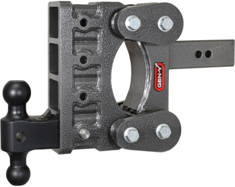 The Boss Torsion Flex 2.5 Inch Shank 6 Inch Drop 2.4K TW 21K Hitch &amp; GH-061 Dual-Ball Gen Y Hitch