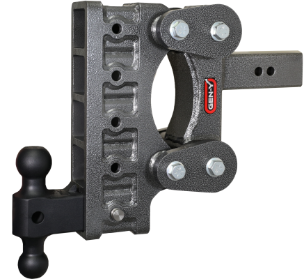 The Boss Torsion Flex 2.5 Inch Shank 9 Inch Drop 2.4K TW 21K Hitch &amp; GH-061 Dual-Ball Gen Y Hitch