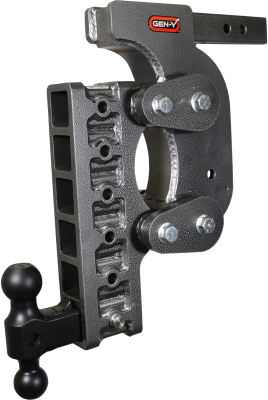 The Boss Torsion Flex 2 Inch Shank 17.5 Inch Drop 1.7K TW 16K Hitch &amp; GH-051 Dual-Ball &amp; GH-0100 Stabilizer Kit Gen Y Hitch