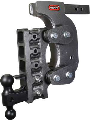 The Boss Torsion Flex 2 Inch Shank 15 Inch Drop 1.7K TW 16K Hitch &amp; GH-051 Dual-Ball &amp; GH-032 Pintle Lock &amp; GH-0100 Stab Kit Gen Y Hitch