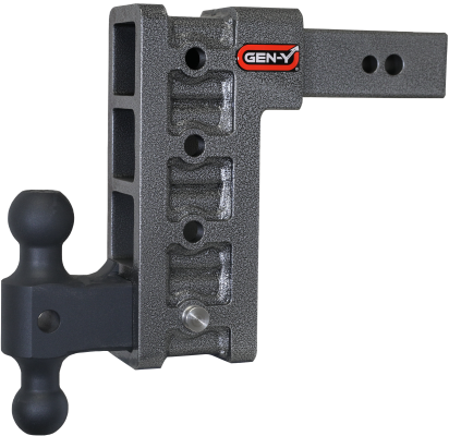 Mega Duty 2.5 Inch Shank 9 Inch Drop 3.5K TW 32K Hitch &amp; GH-0161 Dual-Ball Gen Y Hitch