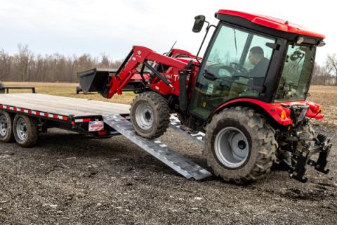 Single Heavy Duty 14 Foot Aluminum Loading Ramp 15 Inch x 168 Inch 4K Capacity Gen Y Hitch