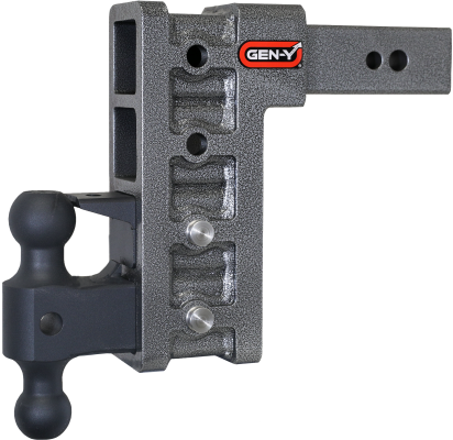 Mega Duty 2.5 Inch Shank 9 Inch Drop 3.5K TW 32K Hitch &amp; GH-0161 Dual-Ball &amp; GH-0162 Pintle Lock Gen Y Hitch