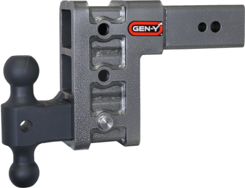 Mega Duty 3 Inch Shank 6 Inch Drop 3.5K TW 32K Hitch &amp; GH-0161 Dual-Ball Gen Y Hitch