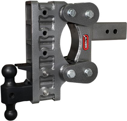 The Boss Torsion Flex 3 Inch Shank 9 Inch Drop 2.4K TW 21K Hitch &amp; GH-061 Dual-Ball &amp; GH-062 Pintle Lock Gen Y Hitch