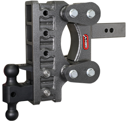 The Boss Torsion Flex 2.5 Inch Shank 9 Inch Drop 3.5K TW 32K Hitch &amp; GH-0161 Dual-Ball &amp; GH-0162 Pintle Lock Gen Y Hitch