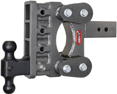 The Boss Torsion Flex 3 Inch Shank 6 Inch Drop 3.5K TW 32K Hitch &amp; GH-0161 Dual-Ball Gen Y Hitch