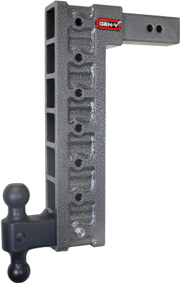 Mega Duty 2.5 Inch Shank 18 Inch Drop 3K TW 21K Hitch &amp; GH-061 Dual-Ball &amp; GH-0101 Stabilizer Kit Gen Y Hitch