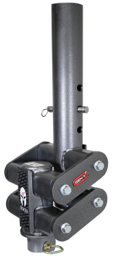 Spartan Torsion Flex SnapLatch 2.5 Inch Offset 4 Inch Round Tube Gooseneck 2 5/16 Inch Coupler Standard Height 8.5K TW 25K Towing Includes GH-098 Pin &amp; Pull Rod Gen Y Hitch