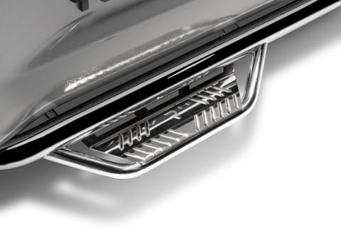 Podium Step SS Cab Length (2 Steps per Side) 3 Inch Main Tube Diameter 2007-2021 Toyota Tundra Double Cab Polished Stainless NFab