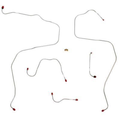 Front Brake Line Kit For 97-00 E-150/ E-250/ E-350 Club Wagon Steel Fine Lines