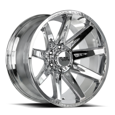 Aluminum Wheels 22x12 M25 C Series Chrome 6 On 139.7 Bolt Pattern -44 Offset Off Road Monster