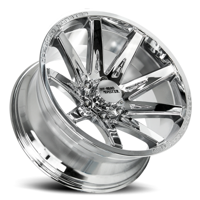 Aluminum Wheels 22x12 M25 C Series Chrome 6 On 139.7 Bolt Pattern -44 Offset Off Road Monster