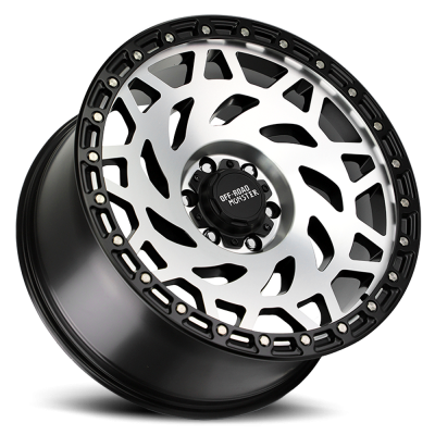 Aluminum Wheels 17x9 M50 GBMBR Series Machined Gloss Black/Black Ring 5 On 150 Bolt Pattern 0 Offset Off Road Monster