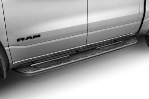 Roan Running Board Cab Length (2 Steps per Side) 2019-2025 (New Body Style) Ram 1500 Crew Cab Textured Black NFab