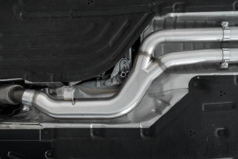 20-Up Toyota Supra T304 Stainless Steel 3 inch Cat-Back Dual Rear Outlet with Burnt End Tips 2 4.5 inch T305 Burnt End Tips Included MBRP