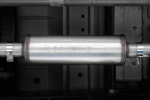 2023-Up Colorado/Canyon 2.7L Black-Coated Aluminized Steel 3 Inch Cat-Back Exhaust Single Side Exit with Tip Armor BLK MBRP