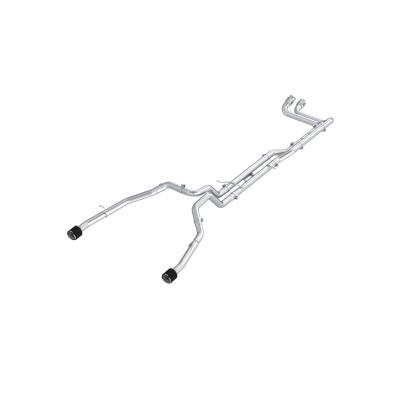 2025-UP Ram 1500 RHO 3.0L HO, Armor Pro 3-Inch Cat-Back Dual Split Rear with Carbon Fiber Tips, MBRP