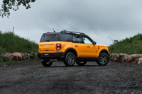 21-24 Ford Bronco Sport 2.0L EcoBoost Aluminized Steel 2.5 Inch Resonator-Back Dual Split Rear Exit MBRP Exhaust System