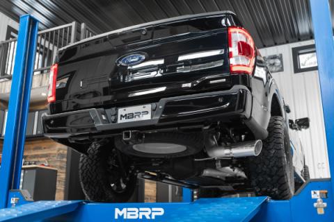 21-Up Ford F-150 4 Inch Cat Back Single Side Race Version Aluminized Steel Exhaust System MBRP
