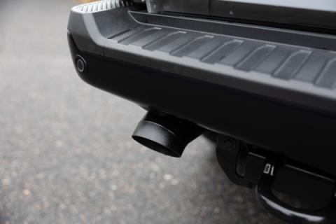 22-Present Ford F-150 Raptor 3.5L and Raptor R 5.2L Armor BLK 3-Inch Axle-Back Dual Split Rear Turn Down MBRP
