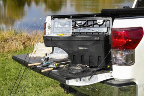 Truck Bed Storage Box Swing Case 2007-2018 (2019 Legacy/Limited) Chevrolet Silverado/GMC Sierra 1500/2007-2019 2500 HD/3500 HD Passenger Side Black Smooth UnderCover