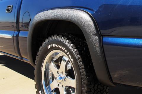 Sport Style Fender Flare Set Rear, Textured, 2-Piece Set 2014-2015 Sierra 1500 Fleetside Lund