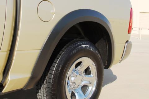 Sport Style Fender Flare Set Rear, Smooth, 2-Piece Set 2009-2018 Dodge Ram 1500 Lund