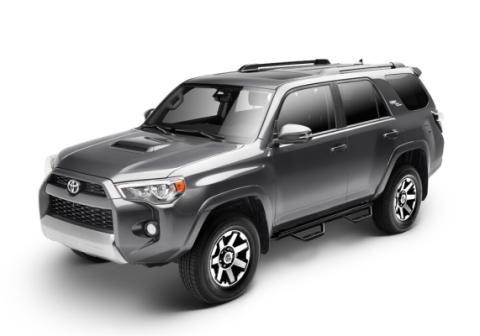 Nerf Step Bar Wheel-to-Wheel (2 Steps per Side) 2 Inch Main Tube Diameter 2010-2023 Toyota 4Runner Limited/2010-2013 SR5 Gloss Black NFab