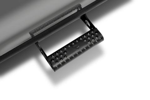 RKR Step System Cab Length (2 Step Mounts/2 Steps per Side) 1.75 Inch Rails 2005-2023 Toyota Tacoma Double Cab Textured Black NFab