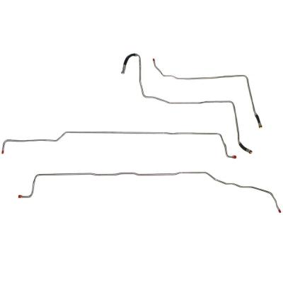 Fuel Line Kit For 04-07 GM 1500 Extended Cab w/ V8 Fuel Line Kit Non Flex Fuel Trucks Steel Fine Lines