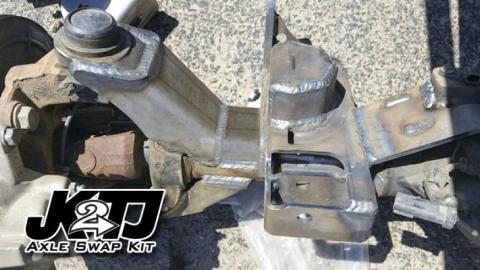 JK2TJ Front Axle Swap Kit Dana 44 Rubicon LCA Brackets W/Standard Hole Artec Industries