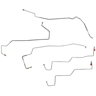 Front Brake Line Kit For 99-01 F250/F350/F450/F550 Super Duty 00-01 Excursion AWABS Gasoline Engine Steel Fine Lines