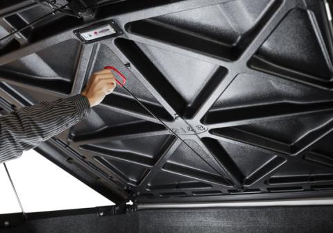 Tonneau Cover Elite 2025-2026 Ford F-150 5 Foot 7 Inch Bed Crew Cab With Pro-Access Tailgate Black Textured UnderCover