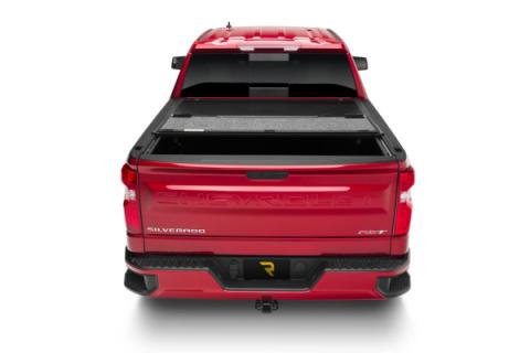 Tonneau Cover Ultra Flex 2016-2024 Nissan Titan 5 Foot 7 Inch Bed Crew Without Utili-Track System Matte Black Finish UnderCover