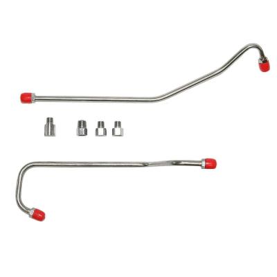 Pump to Carburetor Fuel Line For 63-65 Chevy Corvette 327CID Fuel Injected Pump to Carb Lines 2 Lines and 4 Fittings Stainless Fine Lines