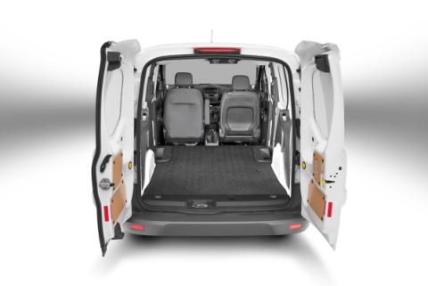 Vantred Cargo Mat 14+ Transit Connect 120.6 inch Long WB 1/2 Inch Closed Cell Foam Mat Size 80 Inch x 53 Inch Charcoal BedRug