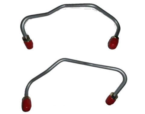 Caliper Lines For 64-67 Mustang with Factory-installed Kelsey-Hayes Four Piston Calipers Front Stainless Fine Lines