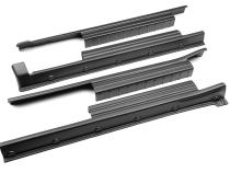 Trail Armor Rocker Panel Black For 07-21 Toyota Tundra, Crewmax Incl. Side Panels/Sill Plate Cover Bushwacker