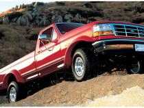 Black Extendafender Style Smooth Finish Rear Fender Flares For 1992-1996 Ford Bronco, F150, F250 1992-1997 F350 Super Duty (Excludes Dually) Bushwacker