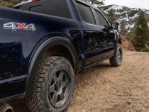 Black OE Style Smooth Finish Front Fender Flares For 2021-2026 Ford F150 Will Not Fit F150 Lightning Bushwacker