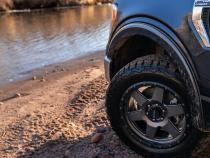Black OE Style Smooth Finish Front Fender Flares For 2021-2026 Ford F150 Will Not Fit F150 Lightning Bushwacker