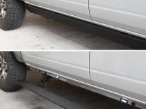 RealTruck VoltStep Electric Running Board Kit Textured Black 2021-2025 Ford Bronco 2 Door Go Rhino