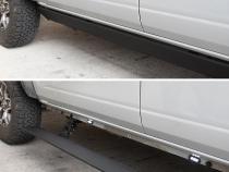 RealTruck VoltStep Electric Running Board Kit Protective Bedliner Coating 2015-2026 Ford F-150/ F-250/F-350 Crew Cab Go Rhino