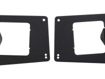 BR5/BR10 Front Light Plates (3x3 Surface Mount) Textured Black 2010-2019 Dodge Ram 2500/3500 2011-2016 Ford F-250/F-350 Go Rhino