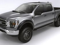Black Forge Pocket/Rivet Textured Finish 4-Pc Fender Flare Set For 2021-2022 Ford F150 Will Not F150 Lightning Bushwacker