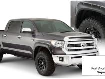 Pocket/Rivet Style Color Matched Super White 4-Piece Fender Flare Set For 2017-2021 Toyota Tundra, Must Remove Mudflaps Bushwacker