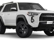 Black Pocket/Rivet Style Smooth Finish 4-Piece Fender Flare Set For 2014-2022 Toyota 4Runner (Excludes Limited) Bushwacker
