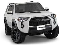 Black Pocket/Rivet Style Smooth Finish 4-Piece Fender Flare Set For 2014-2022 Toyota 4Runner (Excludes Limited) Bushwacker