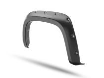 Black Pocket/Rivet Style Smooth Finish 4-Piece Fender Flare Set For 2021-2022 Chevrolet Colorado 74.0 In Bed Bushwacker